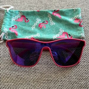 Goodr Pink Sunglasses with Case